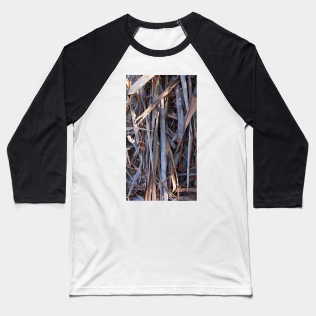 Woof - Tree Bark at Magpie Springs by Avril Thomas Baseball T-Shirt by MagpieSprings